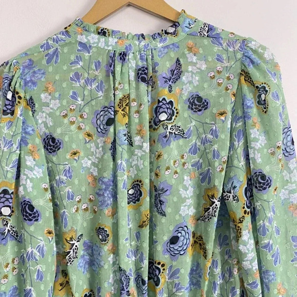 Rachel Zoe Floral Boho Peasant Blouse - Picture 12 of 14